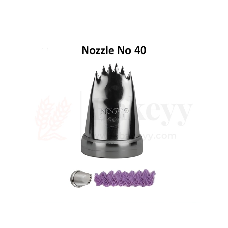 Small Nozzle No.40  Stainless Steel Piping Tip for Cake Decoration