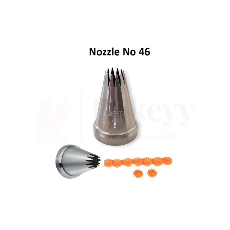 Small Nozzle No.46  Stainless Steel Piping Tip for Cake Decoration