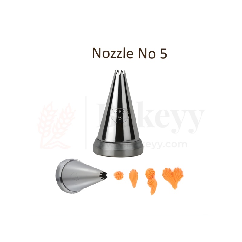 Small Nozzle No.5  Stainless Steel Piping Tip for Cake Decoration