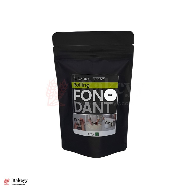Sugarin Rolling Fondant  Red (225g) | Ready-to-Use Decorating Fondant