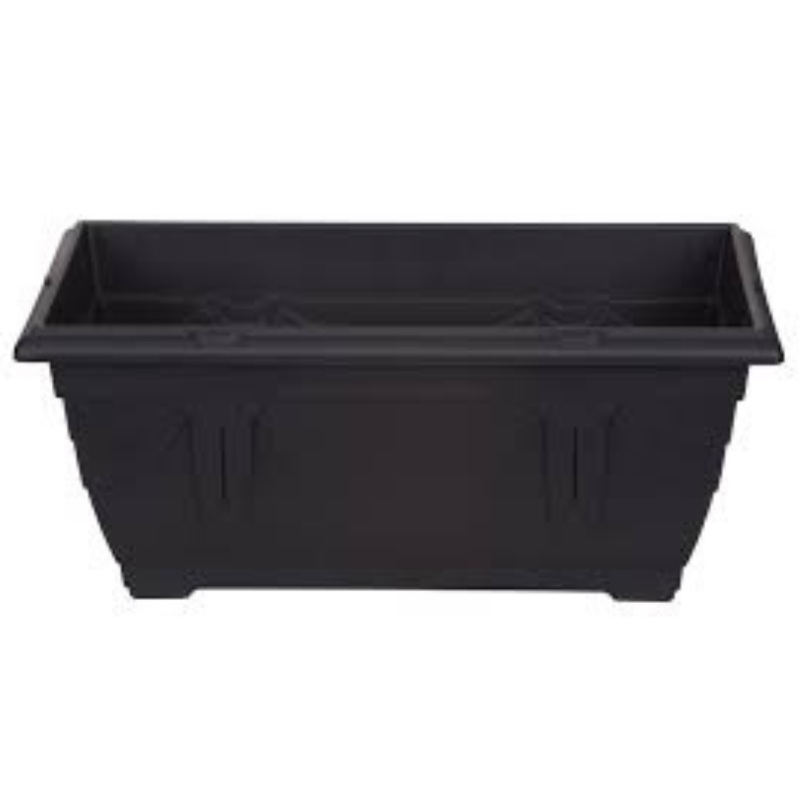 40cm Venetian Window Box Black