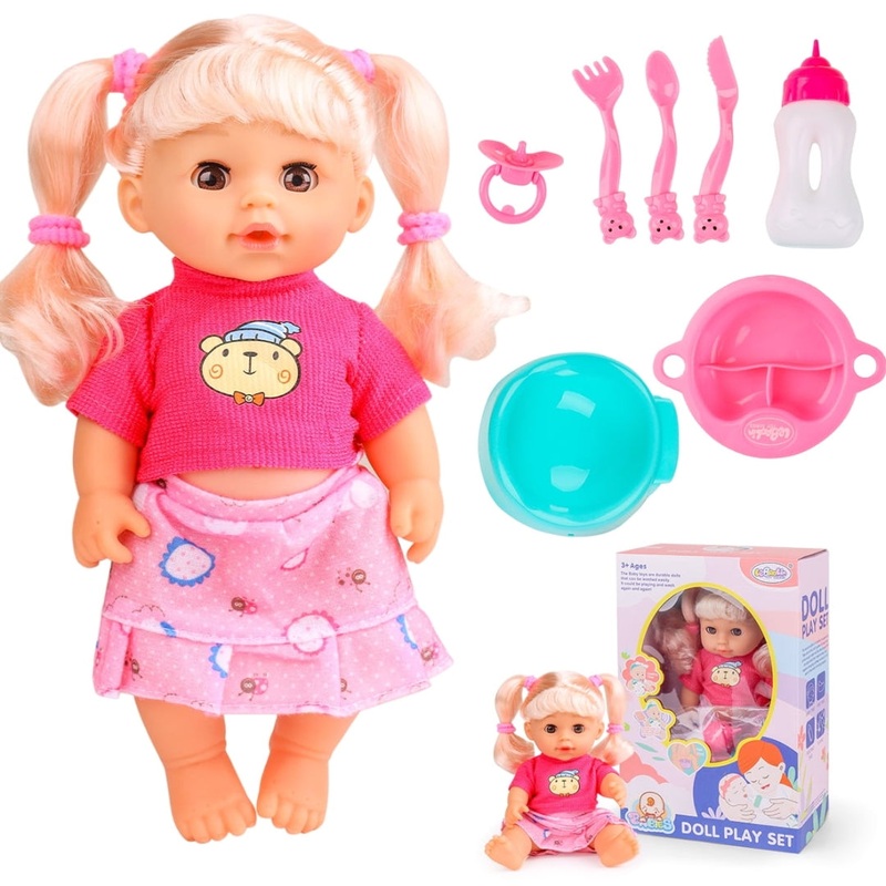 Baby Jess Doll Set  Soft Doll with Accessories