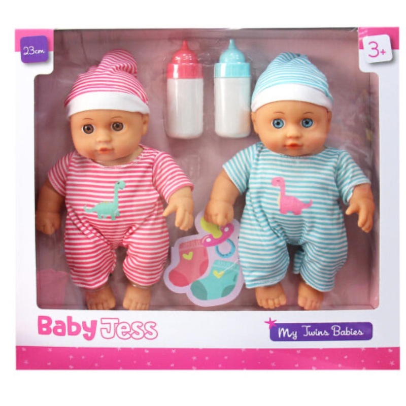 Baby Jess Twins  2-Piece Soft Baby Doll