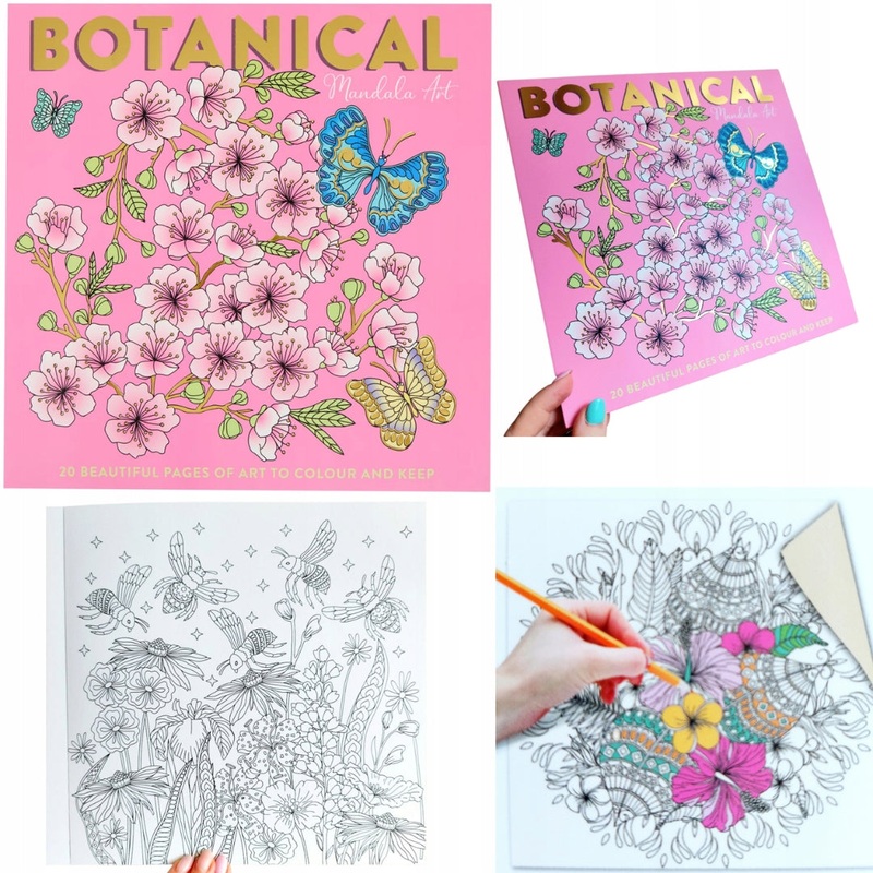 Botanical Mandala Art  Relaxing Nature-Inspired Coloring Book