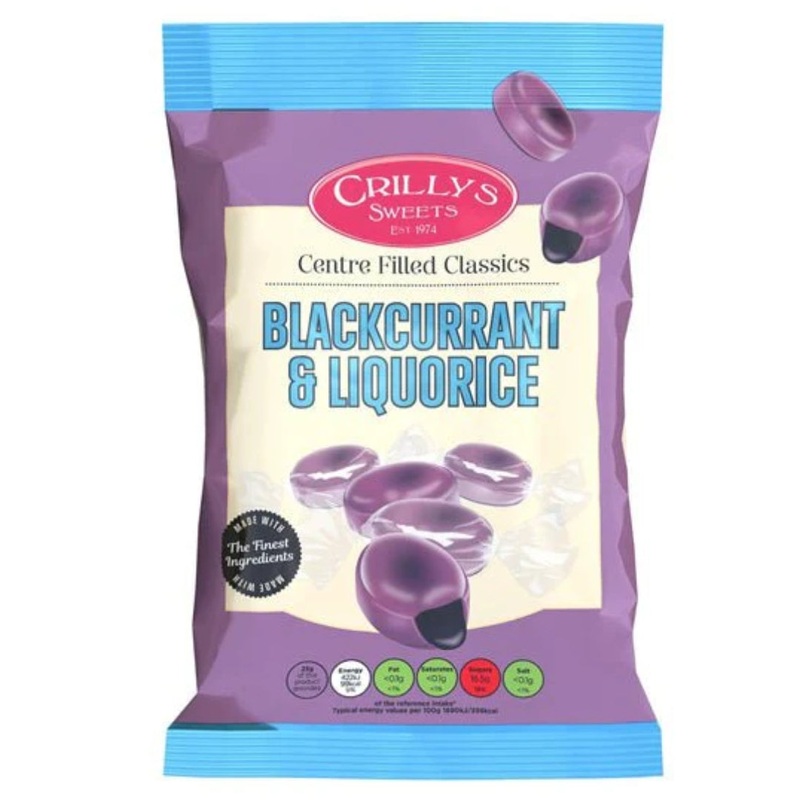 Crillys Blackcurrant Liquorice 130g