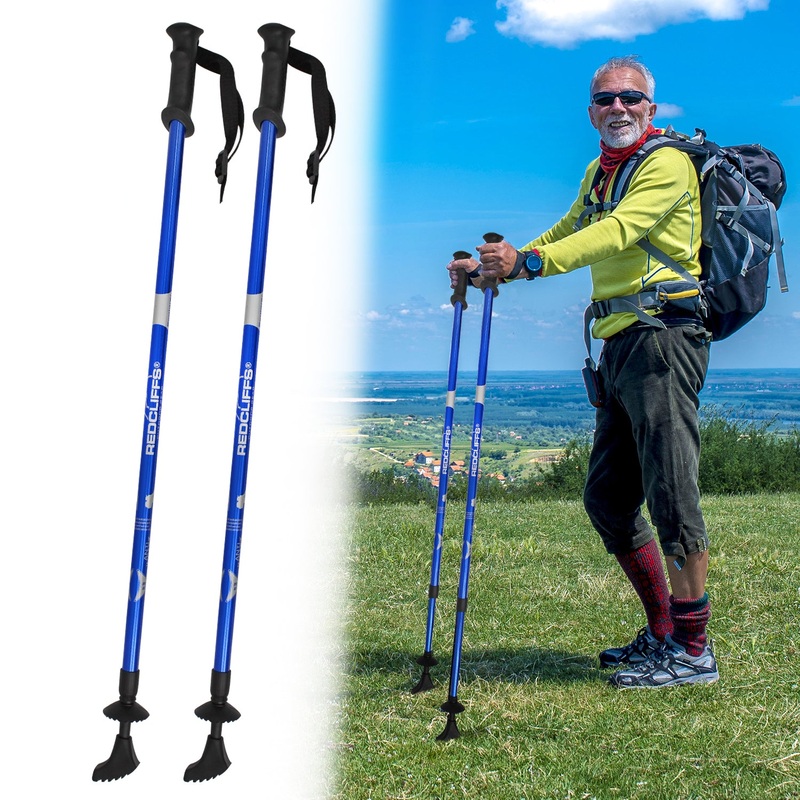 2PC Blue Nordic Walking Stick Set