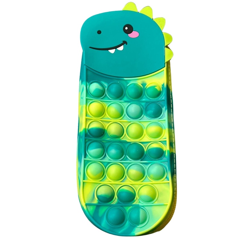 Dinosaur Pop It Fidget Pencil Case