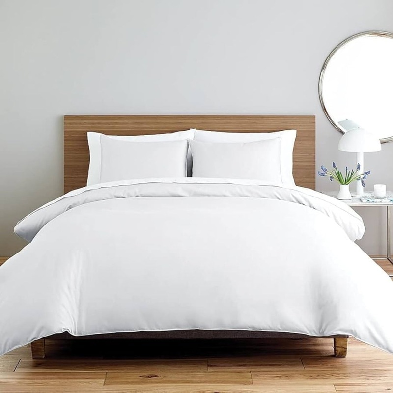 Double White Duvet Cover Set