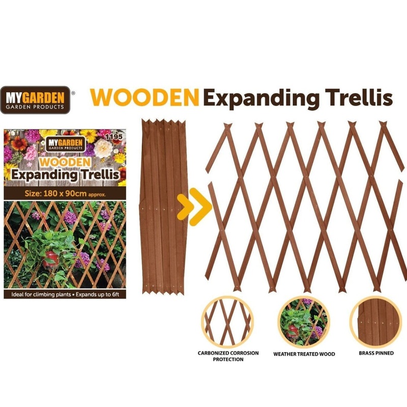Expanding Wooden Trellis 180x90cm