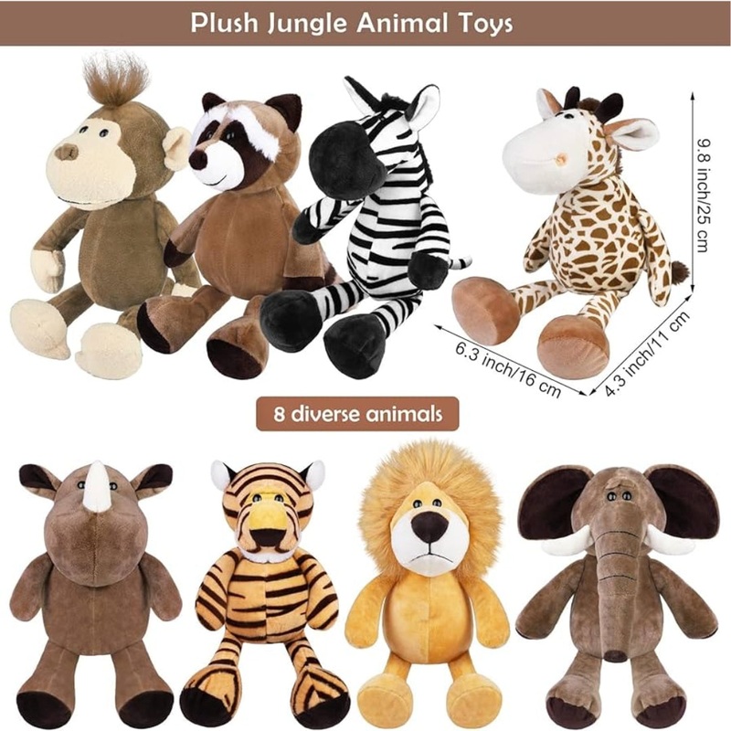 Plush Safari Animals  Soft & Cuddly
