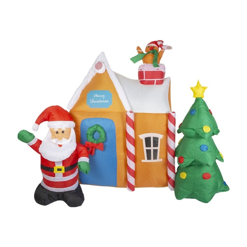 185 x 195cm LED Inflatable Santa Grotto