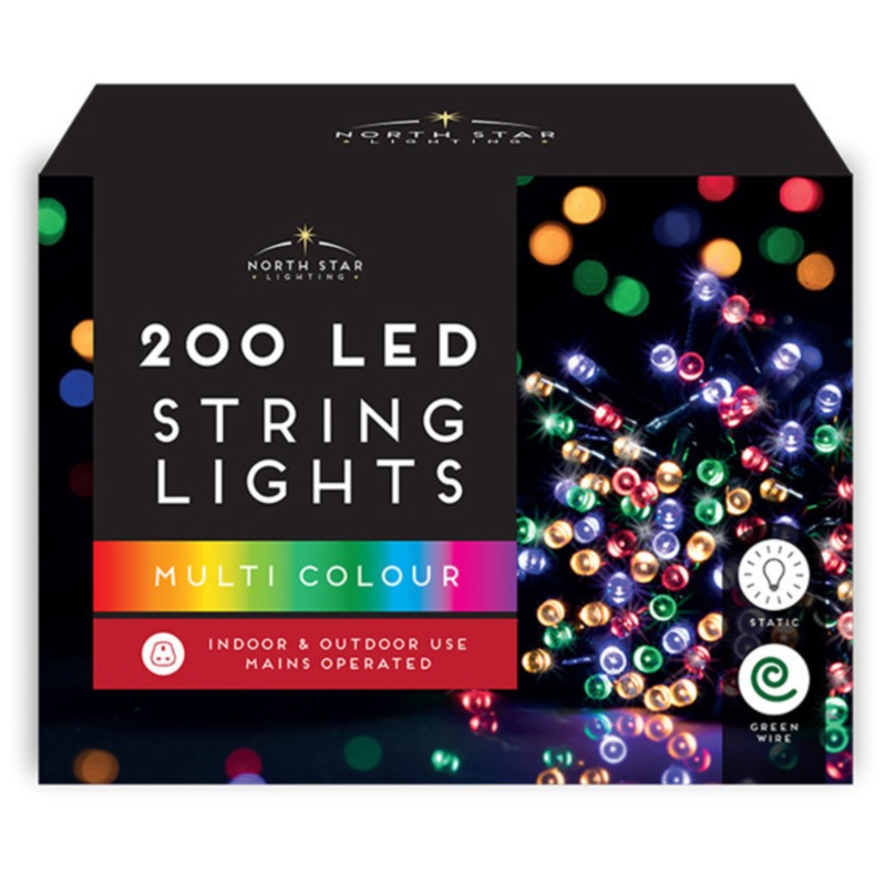 200 Multicoloured LED Lights