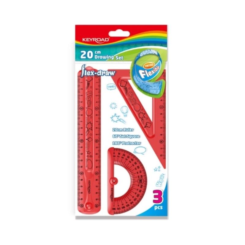 3-Piece Flexible Ruler Set