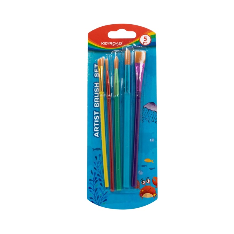 5-Piece Assorted Paint Brush Set