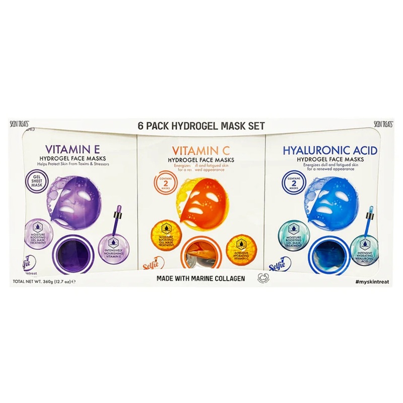 6 Pack Hydrogel Mask Set