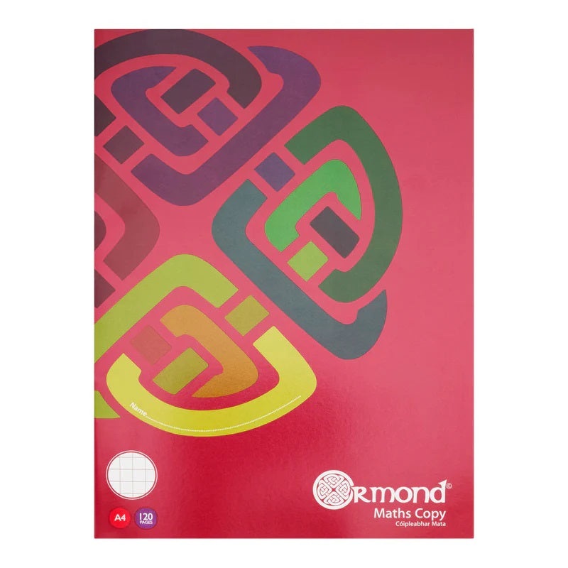A4 120 Page of Maths Copy Soft Cover