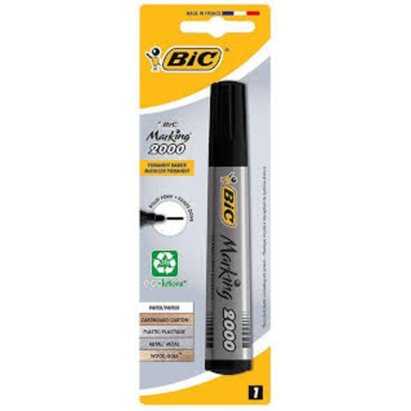 BIC Black Permanent Marker with Bullet Tip