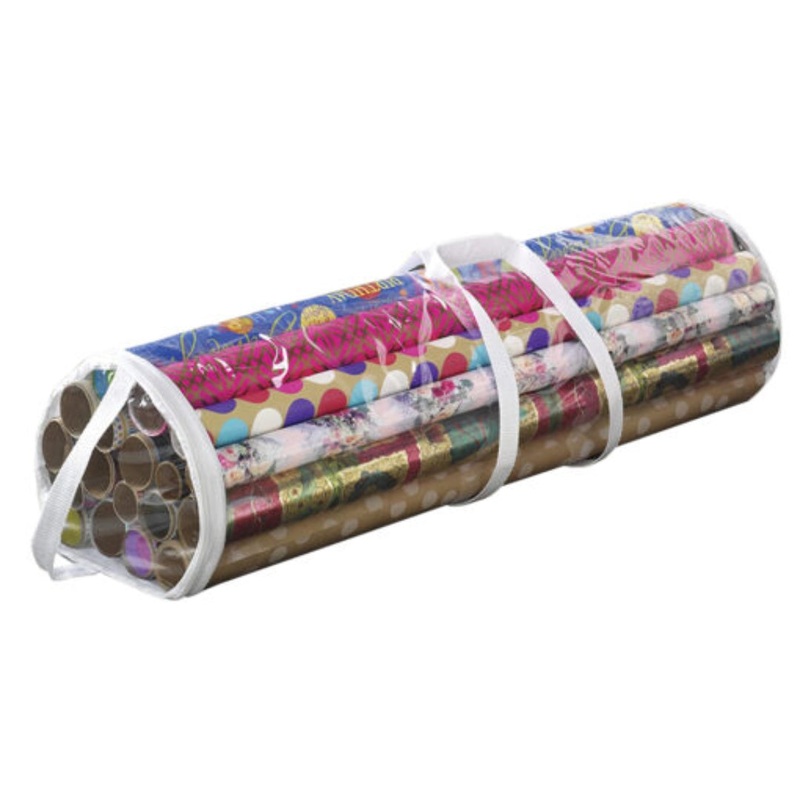 Clear Gift Wrapping Paper Roll Bag