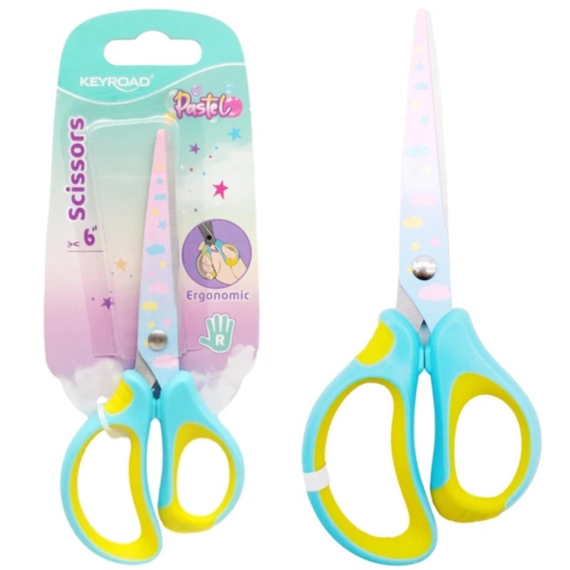 Pastel 6" (15.5cm) Scissors with Decorative Print