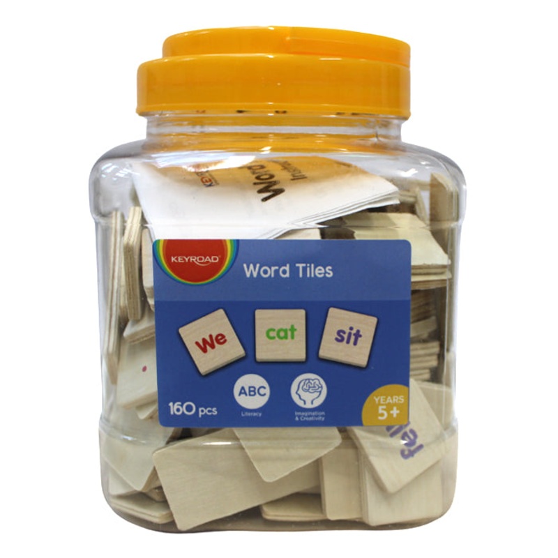 160pc Word Tiles Tub