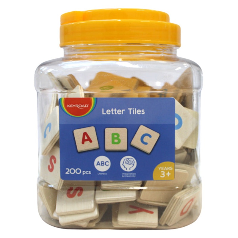200pc Letter Tiles Tub