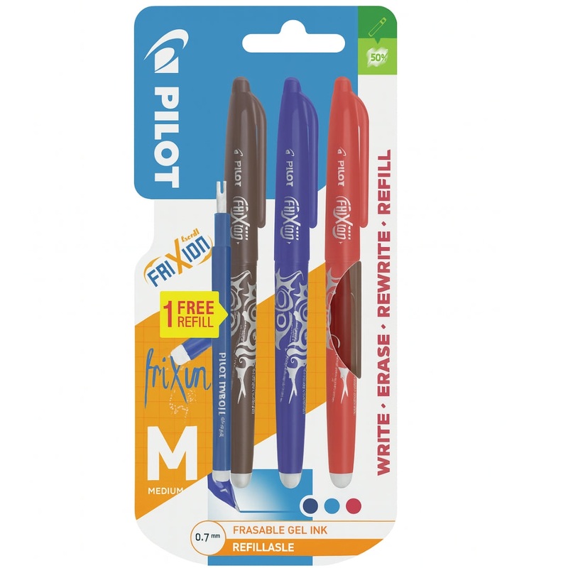 3PK ASST FRIXION ERASABLE GEL PEN+1
