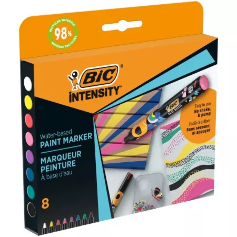 BIC Intensity Paint Markers  8-Pack Assorted