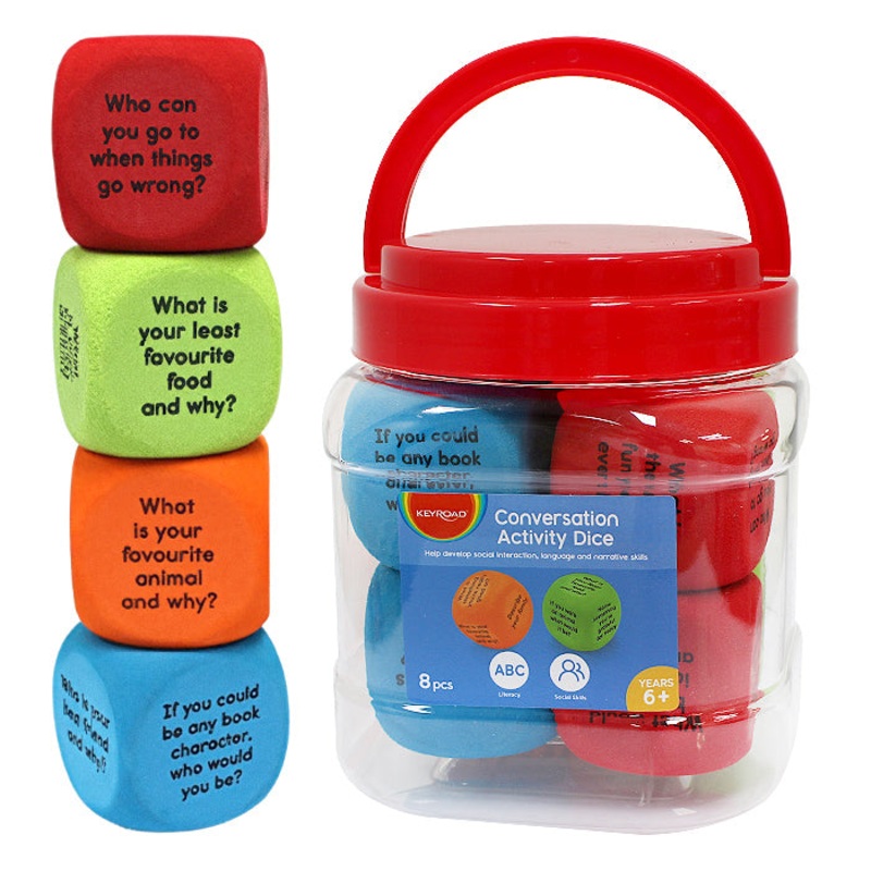 Conversation Activity Dice Tub