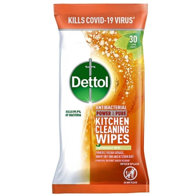 Dettol Power Kitchen Wipes 30s