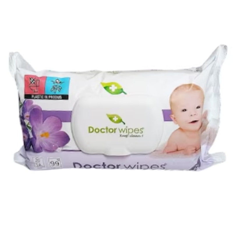 DOCTOR WIPES FLORAL BABY 72PK