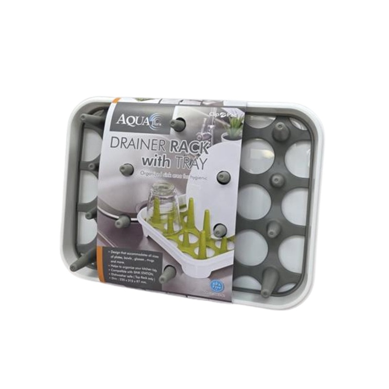 Kitchen Dish Drainer with Tray