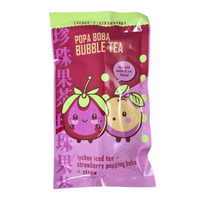 Popa Boba Lychee Bubble Tea Kit  90g
