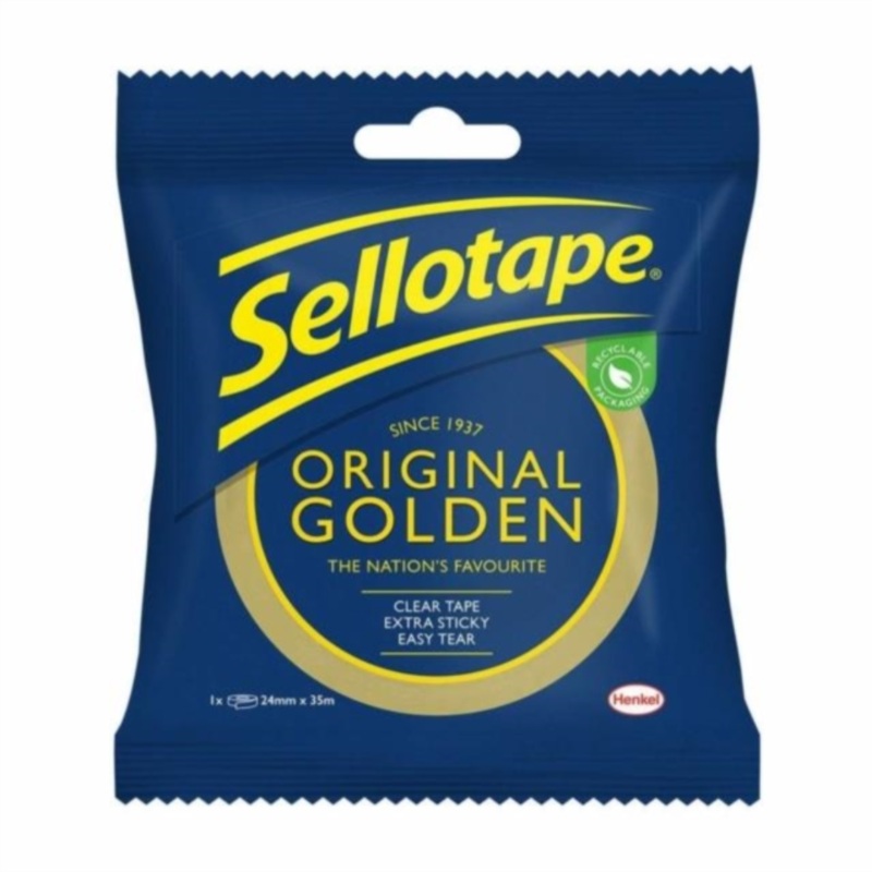 Sellotape Original Golden Tape 24mm x 50m