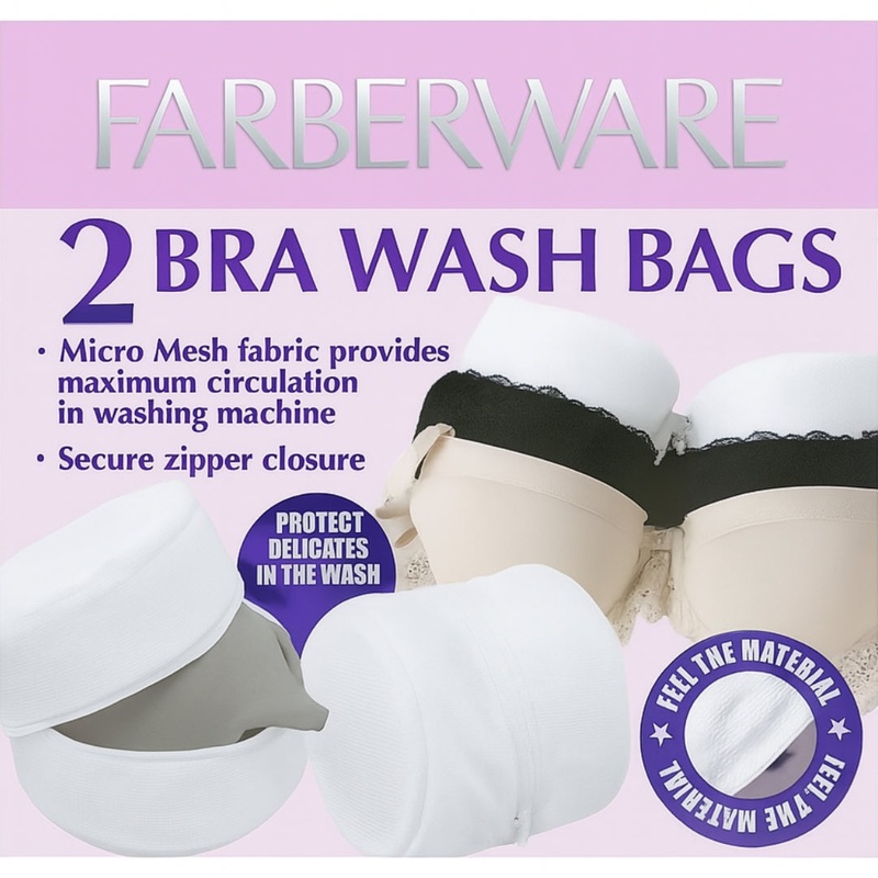 2 Bra Wash Bags