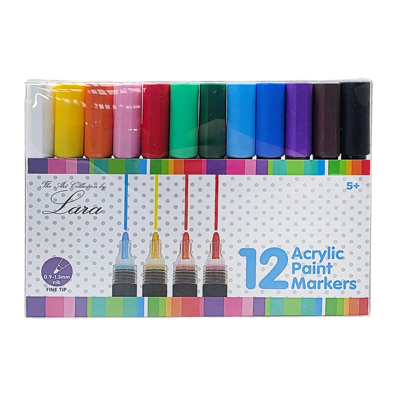 Acrylic Paint Markers - 12pcs