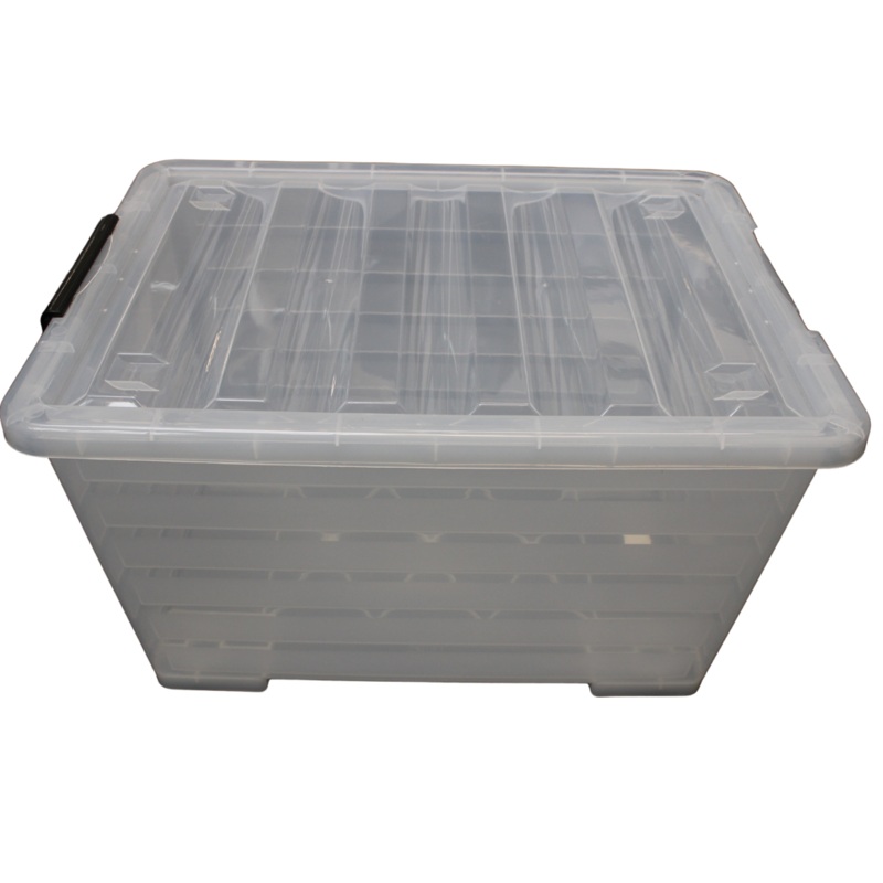 Clears Storage Box with Handles 80L