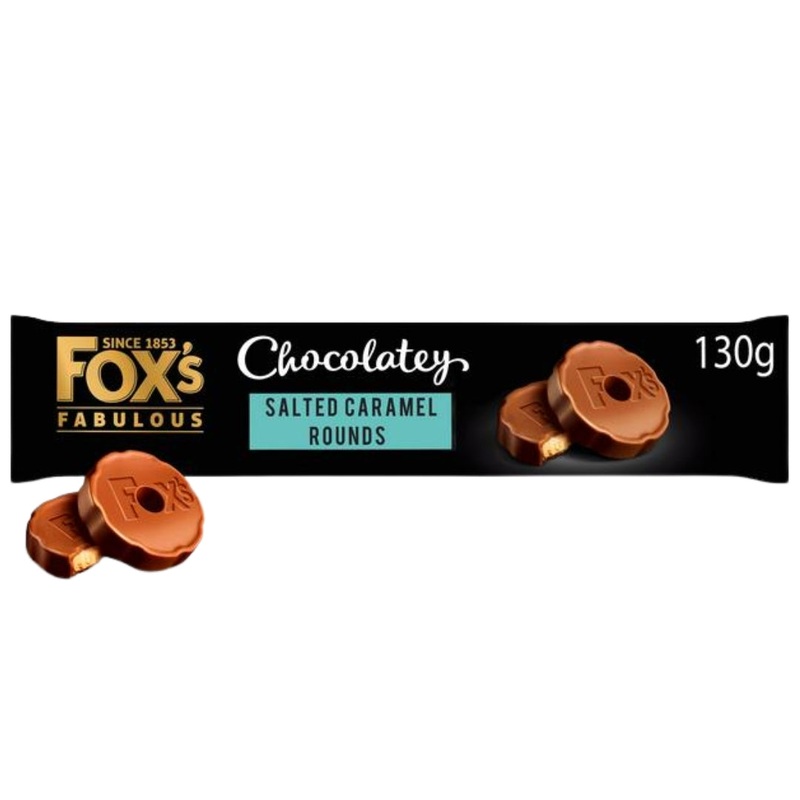 Foxs Chocolatey Salted Caramel Biscuits  130g