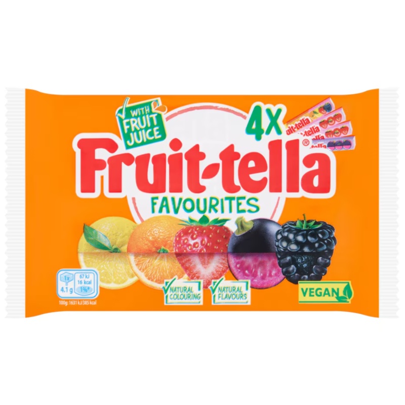 Fruit-tella Chewy Fruit Mix 4x41g