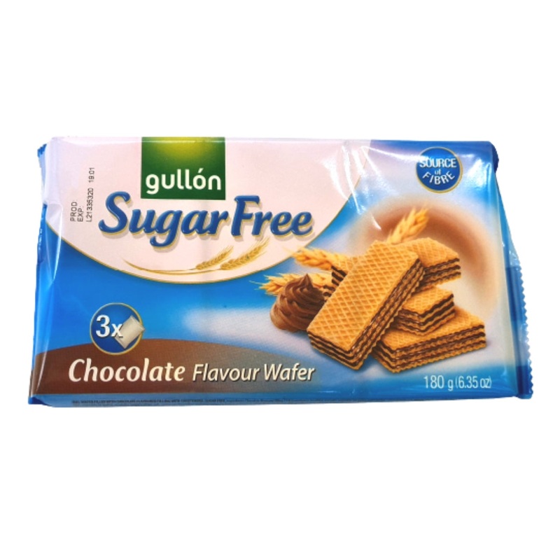 Gulln Sugar-Free Chocolate Wafers  180g
