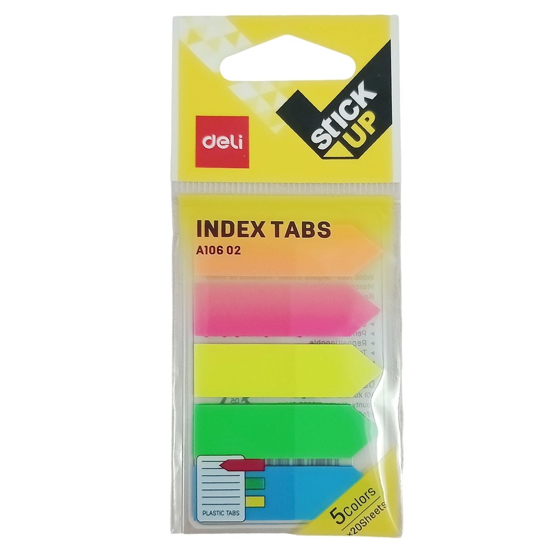 Index Tabs - 43mm x 12mm by Deli