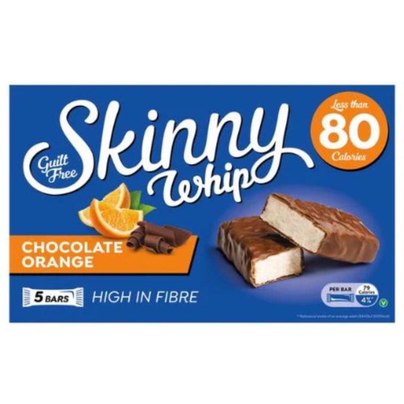 Skinny Whip Orange Chocolate Bars 5x20g