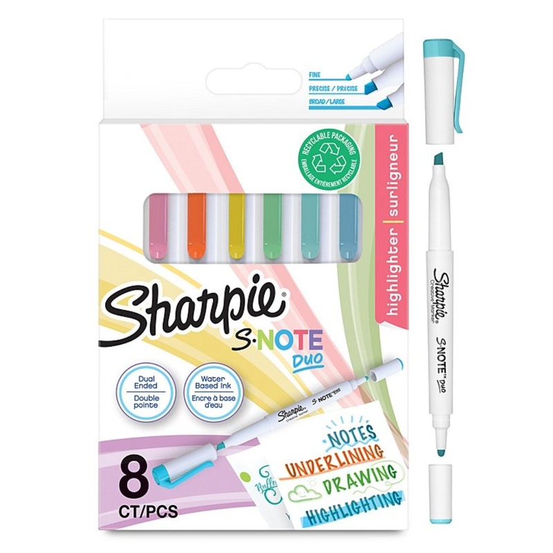 8-Pack Sharpie Pastel Highlighters