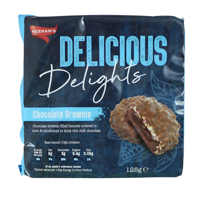 Delicious Delight Chocolate Brownie Bites  128g