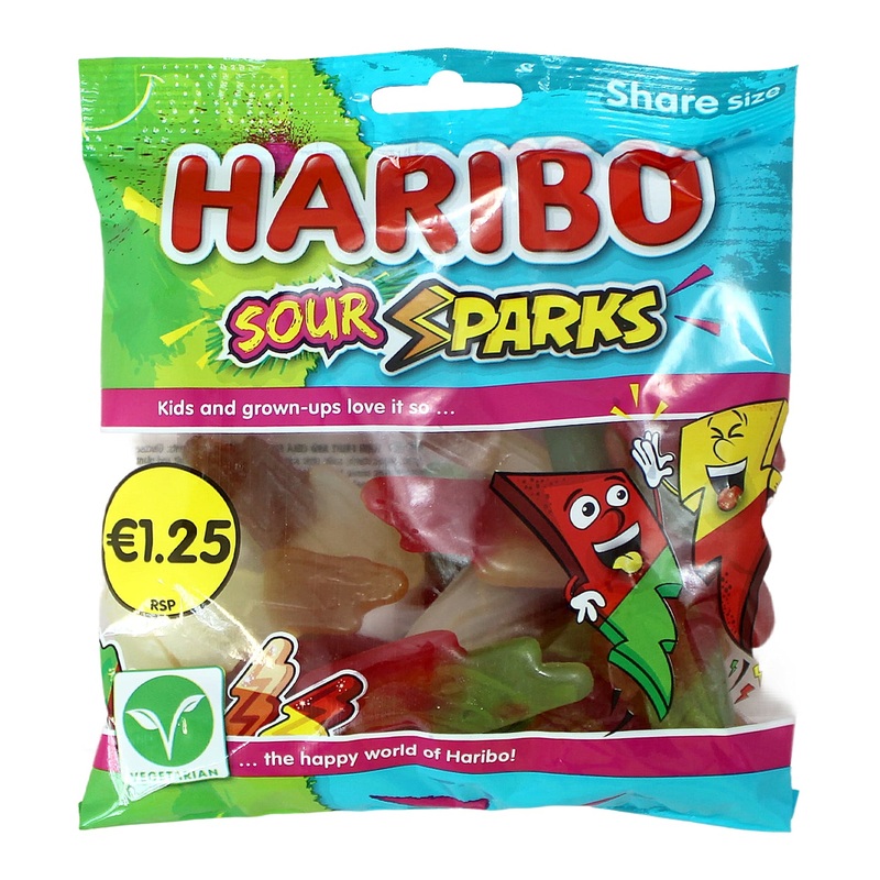 Haribo Sour Sparks Gummy Sweets  140g