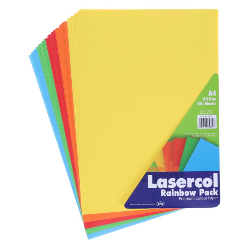 Lasercol A4 Colour Paper  80gsm (100 Sheets)