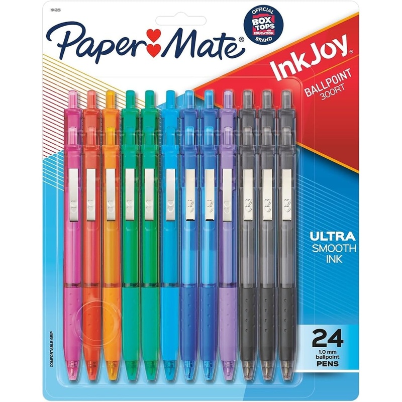 Paper Mate InkJoy Ballpoint Pens  Assorted Colours (24-Pack)