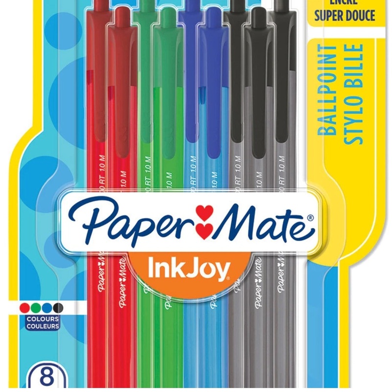 Paper Mate InkJoy Ballpoint Pens  Assorted Colours (8-Pack)
