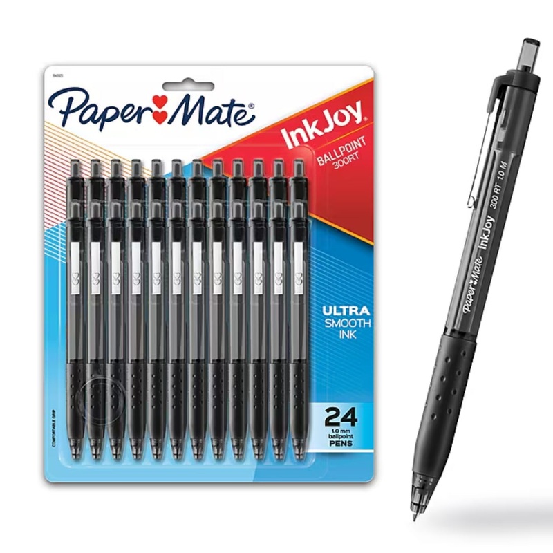Paper Mate InkJoy Ballpoint Pens  Black Ink (24-Pack)