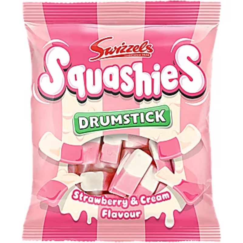 Swizzels Squashies Drumstick Strawberry & Cream