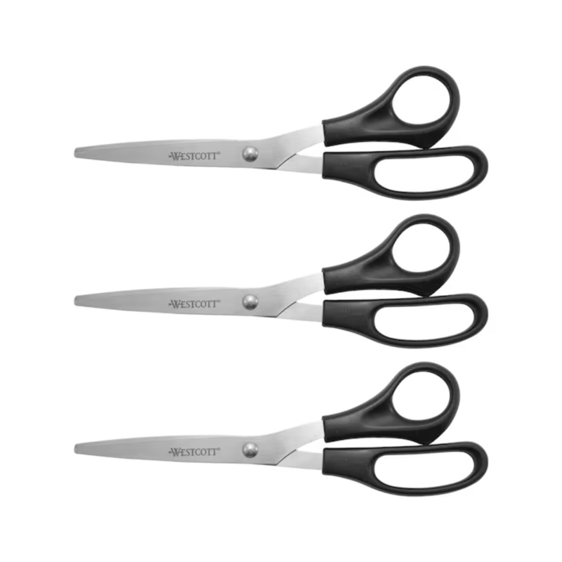 Westcott 3PK Stainless Steel Scissors
